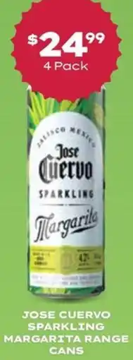 Thirsty Camel Jose Cuervo Sparkling Margarita Range Cans offer