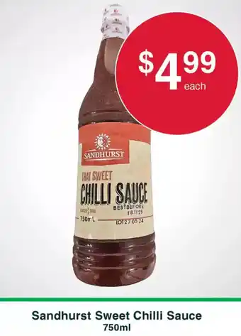 Australian Butchers Sandhurst Sweet Chilli Sauce offer