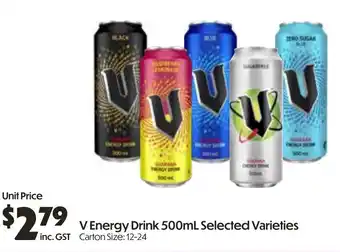 Campbells Wholesale V Energy Drink offer