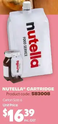 Campbells Wholesale Nutella Cartridge offer