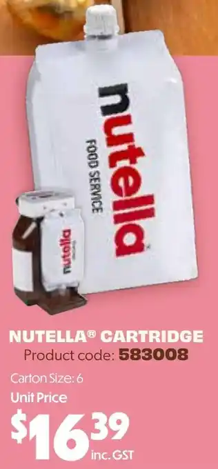 Campbells Wholesale Nutella Cartridge offer