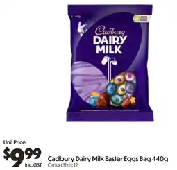 Campbells Wholesale Cadbury Dairy Milk Easter Eggs Bag offer