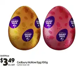 Campbells Wholesale Cadbury Hollow Egg offer