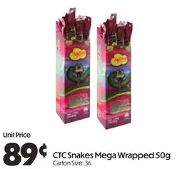 Campbells Wholesale CTC Snakes Mega Wrapped offer