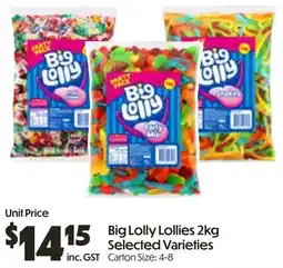 Campbells Wholesale Big Lolly Lollies offer