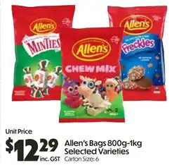 Campbells Wholesale Allen's Bags offer