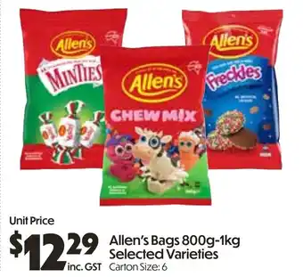 Campbells Wholesale Allen's Bags offer