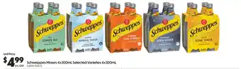 Campbells Wholesale Schweppes Mixers offer