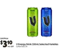 Campbells Wholesale V Energy Drink offer