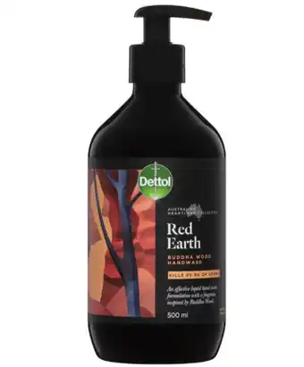 My Chemist Dettol australian heartland collection red earth buddha wood hand wash 500ml offer
