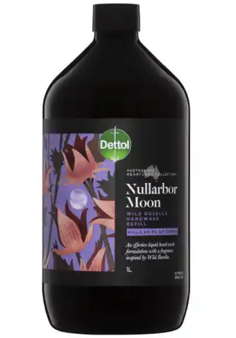 My Chemist Dettol australian heartland collection nullarbor moon wild rosella hand wash 1 litre refill offer