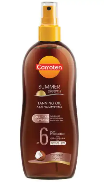 Carroten spf 6 summer dreams intensive tanning oil 200ml spray