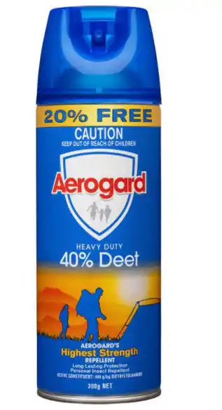 My Chemist Aerogard heavy duty 40% deet 300g aerosol offer