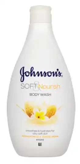 My Chemist Johnsons soft & nourish almond oil body wash 400ml offer
