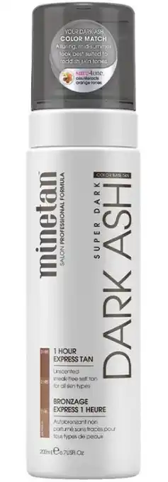 My Chemist Minetan dark ash self tan foam 200ml offer