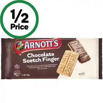 Woolworths Arnott’s Chocolate Scotch Finger Biscuits 250g offer