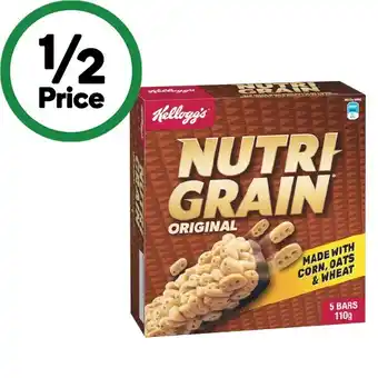 Woolworths Kellogg’s Nutri-Grain Bars 110g Pk 5 offer