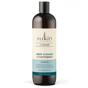 My Chemist Sukin deep cleanse conditioner 500ml offer