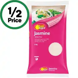 Woolworths SunRice Jasmine Rice 5 kg offer