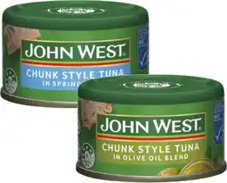 Coles John West Tuna Tempters 95g offer