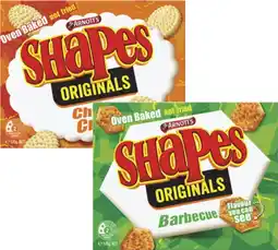 Coles Arnott's Shapes Crackers 130g-190g offer