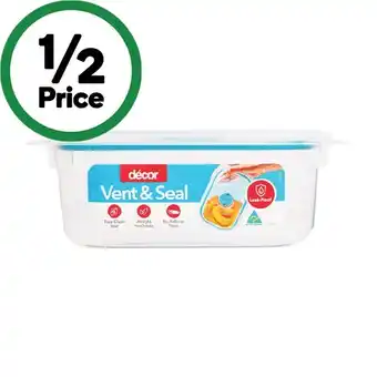 Woolworths Decor Vent & Seal Oblong Container 500ml offer