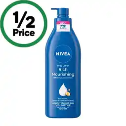 Woolworths Nivea Rich Nourishing Body Lotion 400ml offer