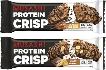 Coles Musashi Protein Crisp Bar 60g offer