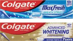 Coles Colgate Advanced Whitening & Tartar or Max Fresh Toothpaste 115g offer