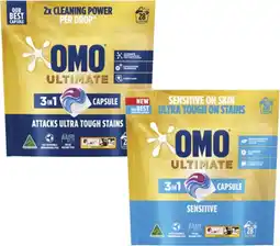 Coles Omo Ultimate Laundry Capsules 28 Pack offer