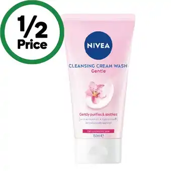 Woolworths Nivea Gentle Cleansing Cream Face Wash Dry & Sensitive Skin 150ml offer