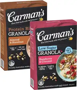 Coles Carman's Granola 425g-450g offer