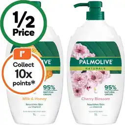 Woolworths Palmolive Naturals Body Wash 1 Litre offer