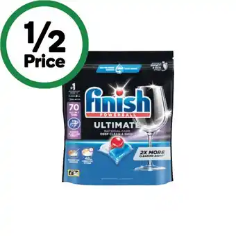 Woolworths Finish Ultimate Material Care Dishwasher Tablets Pk 70 offer