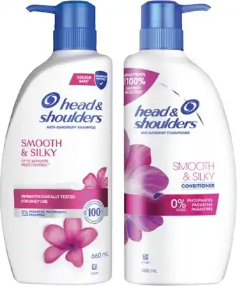 Coles Head & Shoulders Shampoo or Conditioner 660mL offer