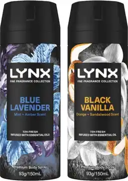 Coles Lynx Fine Fragrance Deodorant 150mL offer