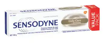 Sensodyne toothpaste daily care + whitening 160g exclusive size