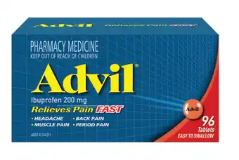 My Chemist Advil 96 tablets offer