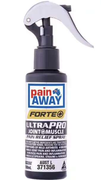 My Chemist Pain away forte + ultra pro pain relief spray 100ml offer