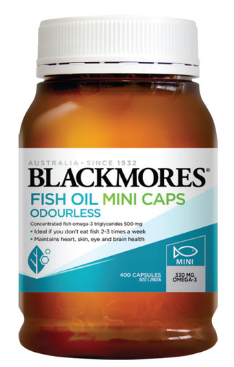 My Chemist Blackmores fish oil mini caps odourless 400 capsules offer
