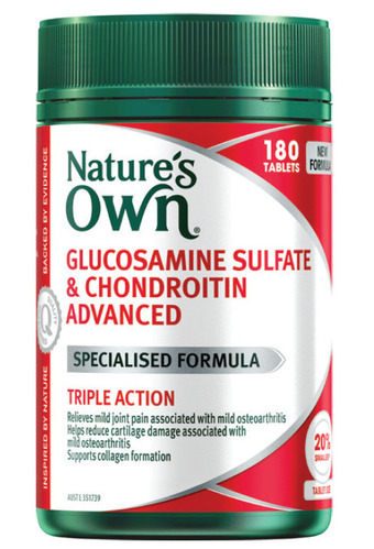 My Chemist Nature’s own glucosamine sulfate & chondroitin advanced 180 tablets offer