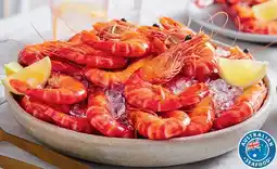 Coles Coles Australian Thawed Cooked Extra Large Black Tiger Prawns offer