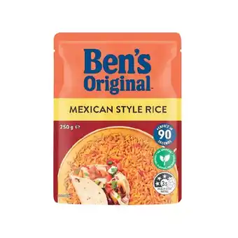 Woolworths Ben’s Original Flavoured Microwave Rice 250g offer