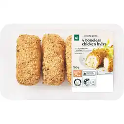 Woolworths Woolworths Boneless Kyiv Varieties 700g with RSPCA Approved Chicken offer