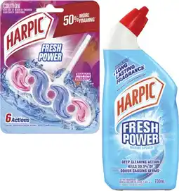 Coles Harpic Fresh Power Liquid 700mL or In The Bowl Toilet Cleaner 39g offer