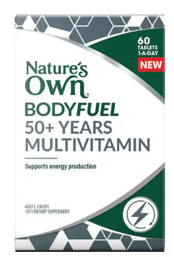 My Chemist Nature’s own bodyfuel 50+ multivitamin 60 tablets offer