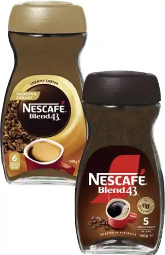 Coles Nescafé Blend 43 140g-150g offer