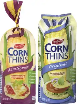 Coles Real Food Corn Thins 125g-150g offer