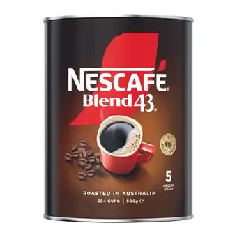 Woolworths Nescafe Blend 43 Coffee 500g offer