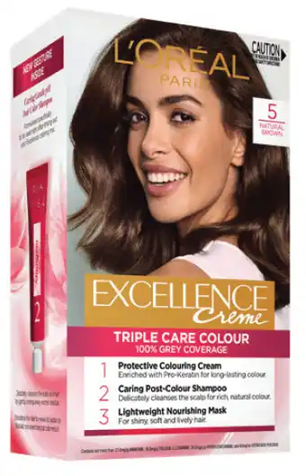 My Chemist L'oreal excellence creme 5 natural brown hair colour offer